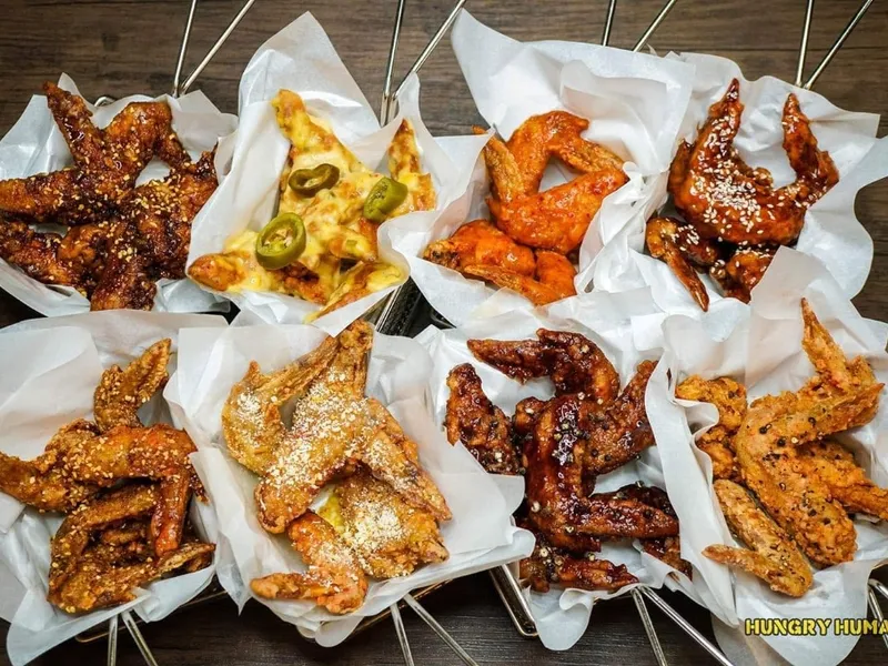 Hungry Humans Signature Crispy Wings in 18 Sauces